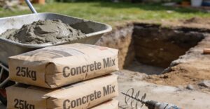 Gotowy beton w workach na fundament: mocna mieszanka B25 w 25 kg workach